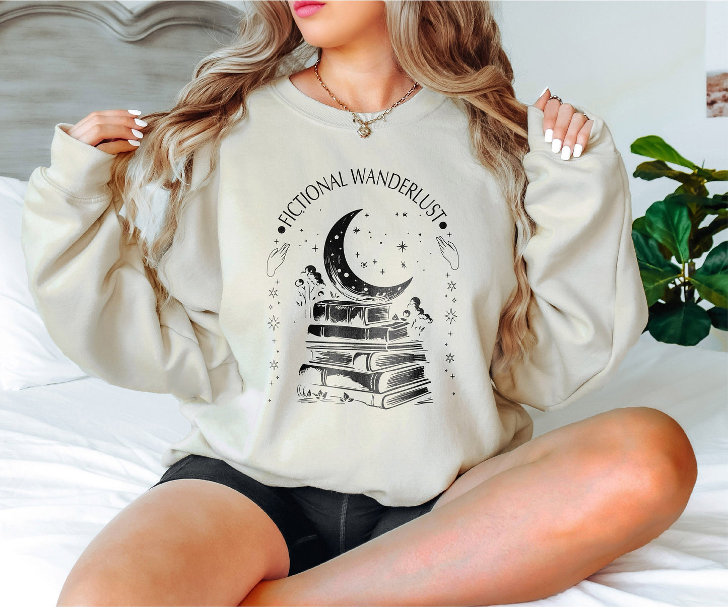 Fictional Wanderlust Sweatshirt, Bookish Sweatshirt, Author Sweatshirt, Author Sweatshirt, Book Hoodie, Book Crewneck, Book Lover Gift