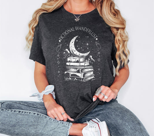 “Literary Explorer Tee” - Fictional Adventure, Poetic Spirit, Book-Themed Apparel
