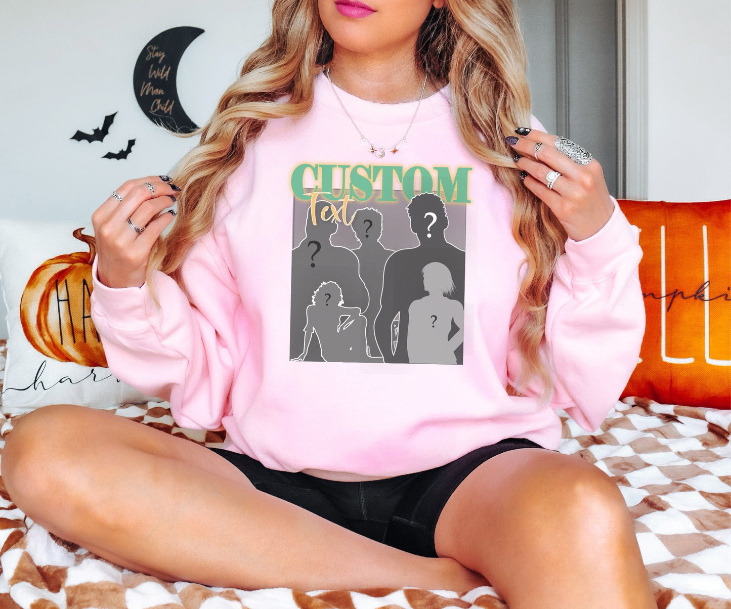 Custom Bootleg Sweatshirt, Custom Text Sweatshirt, Custom Photo Hoodie, Custom Bootleg Hoodie, Personalized Gifts, Customized Sweatshirt