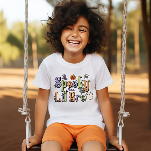 Spooky Lil Bro Tshirt, Little Brother Shirt, Halloween Shirt, Spooky Seasons, Little Bro Shirt, Halloween Gifts, Spooky Shirt, Brother Shirt