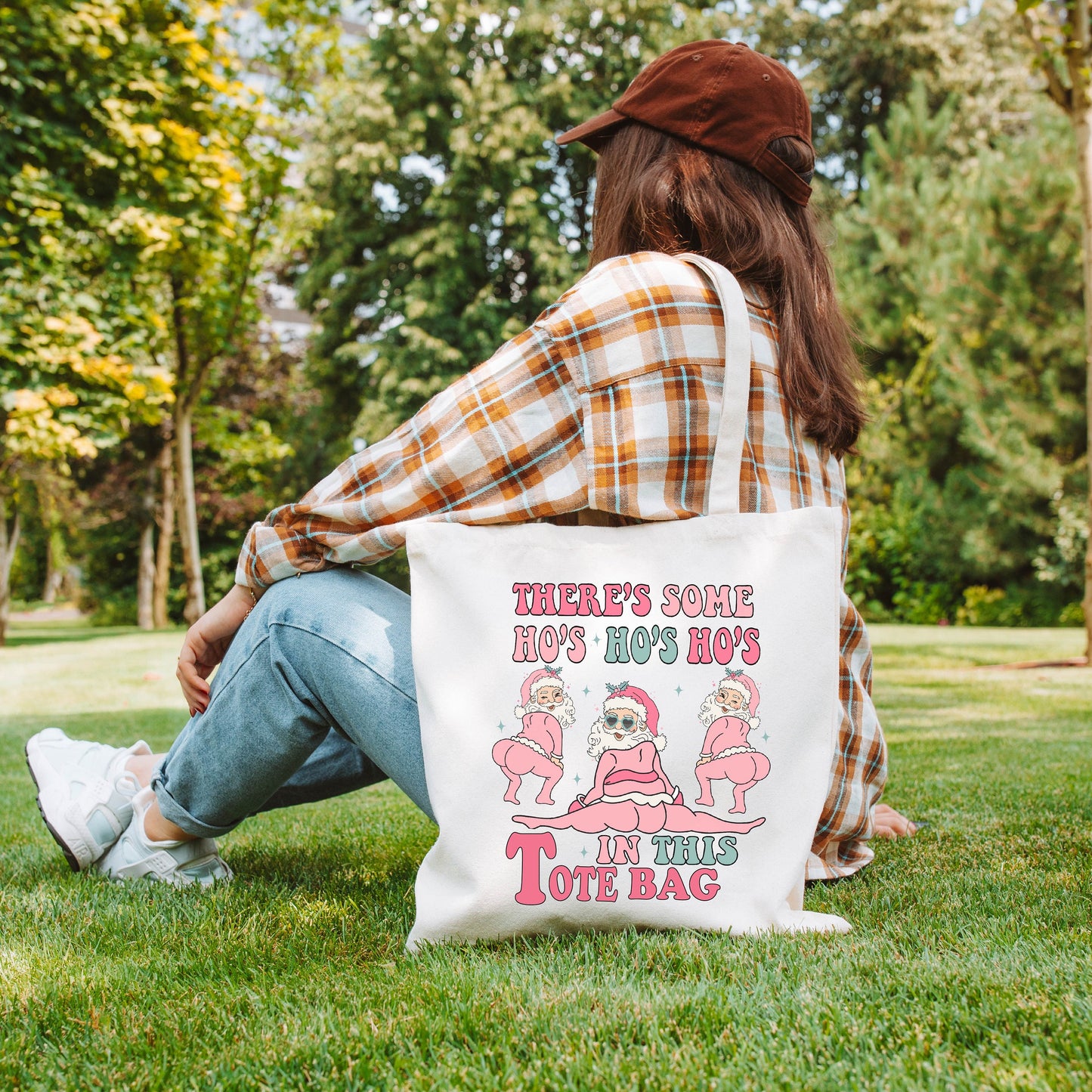 There's Some Ho's Ho's Ho's in This House Tote Bag,New Year Bag,Christmas Gifts,Funny Christmas,Cute Christmas Tote Bag,Christmas Tote Bag