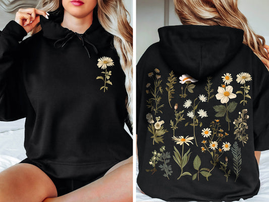 Daisy Sweatshirt,  Flower Hoodie,  Daisy Sweatshirt, Daisy Flower Hoodie,Mothers Day Gift, Flower Hoodie, Daisy Sweatshirt