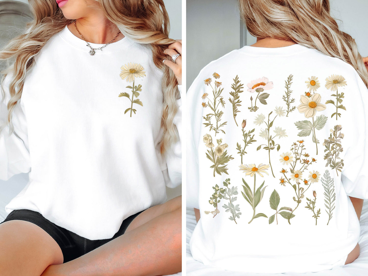 Daisy Sweatshirt,  Flower Hoodie,  Daisy Sweatshirt, Daisy Flower Hoodie,Mothers Day Gift, Flower Hoodie, Daisy Sweatshirt