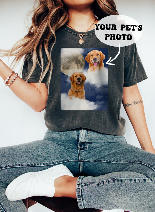Custom Pet Portrait Tshirt,Pet Lover Gift,Custom Shirt,Dog Portrait Shirt,Personalized Gifts,Cat Portrait Shirt,Custom Gift,Pet Lover Shirt