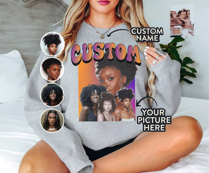 Custom Your Own Bootleg Sweatshirt, Customized Sweatshirt,90S Sweatshirt,Custom Name Hoodie,Custom Bootleg Sweatshirt, Personalized Gifts