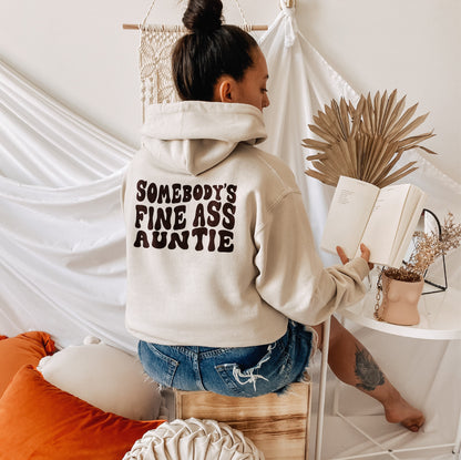 Somebody's Fine Ass Auntie Sweatshirt, Aunt Sweatshirt,Auntie Gift Hoodie,Gift for Aunt, Cool Aunt Hoodie,Mothers Day Gift,Auntie Sweatshirt