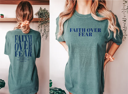 Faith Over Fear Tshirt ,Christian Shirt ,Jesus Shirts, Faith Shirt, Fear Shirt,Religion Shirt, Bible Verse Shirt,Jesus Shirt,Religion Gifts