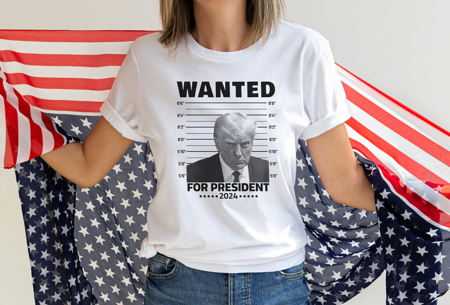 Wanted for President Tshirt, Trump Shirt, Trump Not Guilty Shirt, Trump Election Shirt, Never Surrender Tee, Election Tee, Trump 2024 Shirt