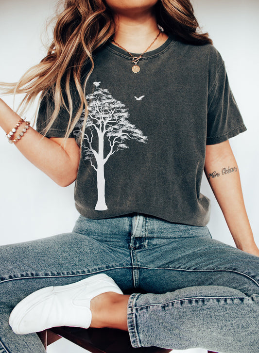 Tree T shirt, Wildlife Tee,, Camping Shirt, Hiking Shirt, Adventure Shirts, Nature Lover Gift, Outdoors Shirt, Nature Tee, Gift for Her