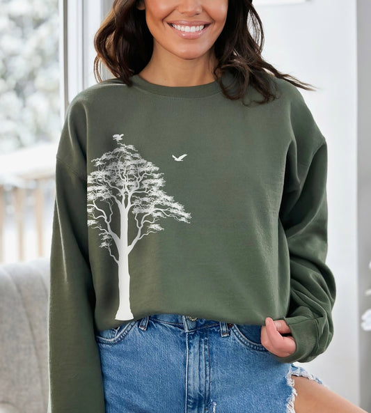 Tree Sweatshirt, Adventure Sweatshirt, Nature Lover Gift, Camping Sweatshirt, Hiking Hoodie, Nature Sweatshirt, Gift for Her, Gift for Him