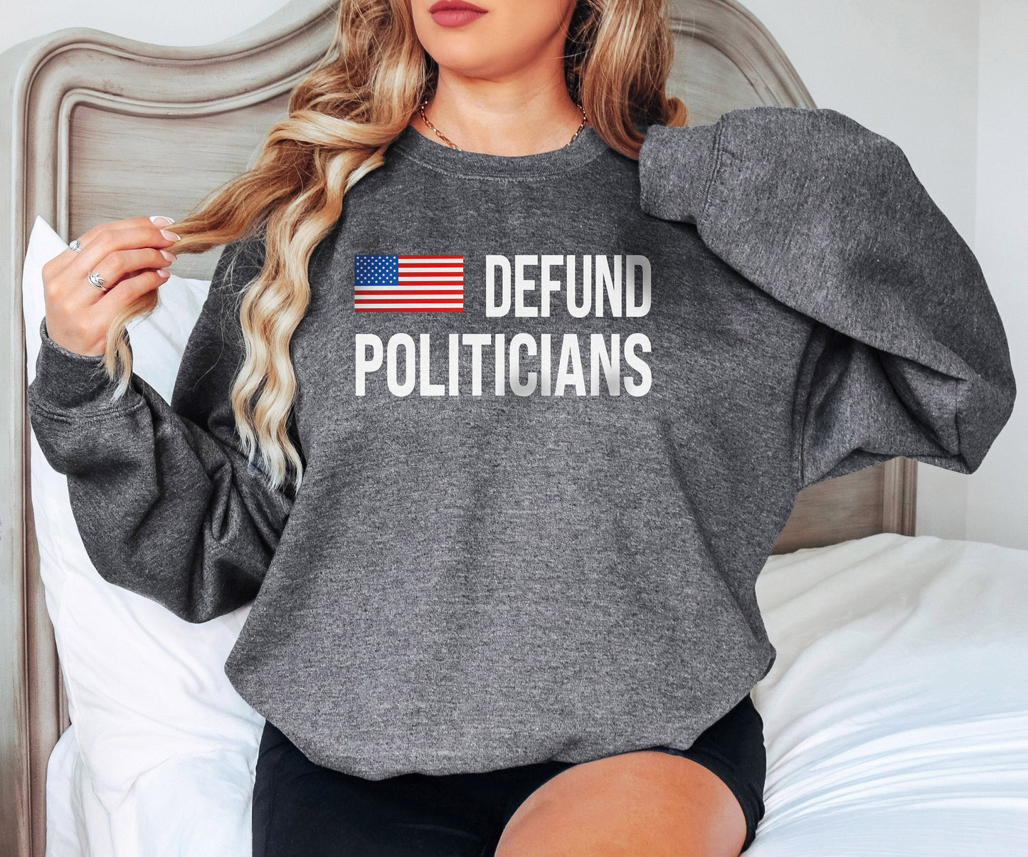 Defund Politicians Sweatshirt, Political Sweatshirt, Funny Political Hoodie,Politicians Sweatshirt, Protest Politics Sweatshirt,Gift for Her