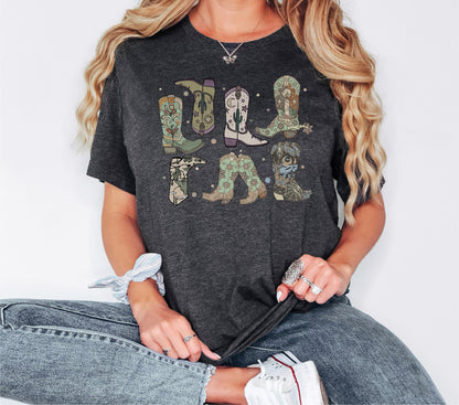 Cowgirl Boots Tshirt, Cowgirl Shirt, Country Concert Tee, Western Shirt, Cute Country Shirts, Cowgirl Shirt, Farm Shirt, Western Boots Shirt