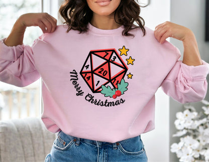 Merry Christmas Sweatshirt, Christmas Party Hoodie, Christmas Sweatshirt, Christmas Stars Hoodie, Dungeons and Dragons, Christmas Gifts