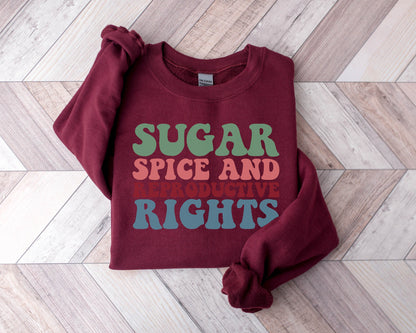 Pumpkin Spice and Reproductive Rights Sweatshirt, Feminist Sweatshirt, Feminist Hoodie, Social Justice Sweatshirt, Human Rights Sweatshirt