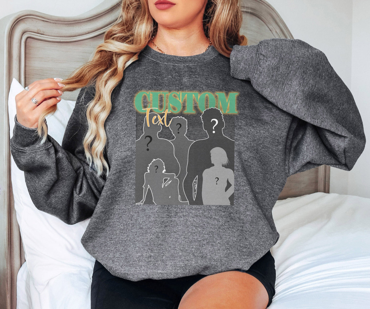 Custom Bootleg Sweatshirt, Custom Text Sweatshirt, Custom Photo Hoodie, Custom Bootleg Hoodie, Personalized Gifts, Customized Sweatshirt