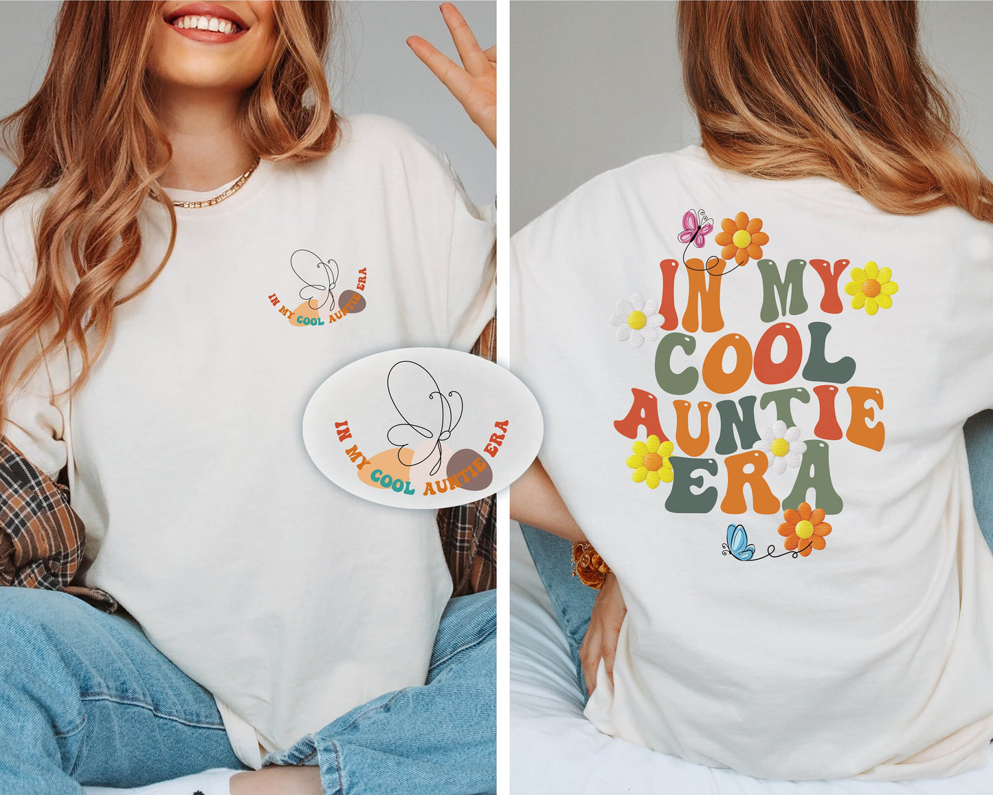 In My Cool Auntie Era Tshirt, New Aunt Gift, Auntie Tshirt, Aunt Gifts, Gift for Mom, Cool Aunt Shirt, Aunt Shirt, Auntie Shirt, Auntie Gift