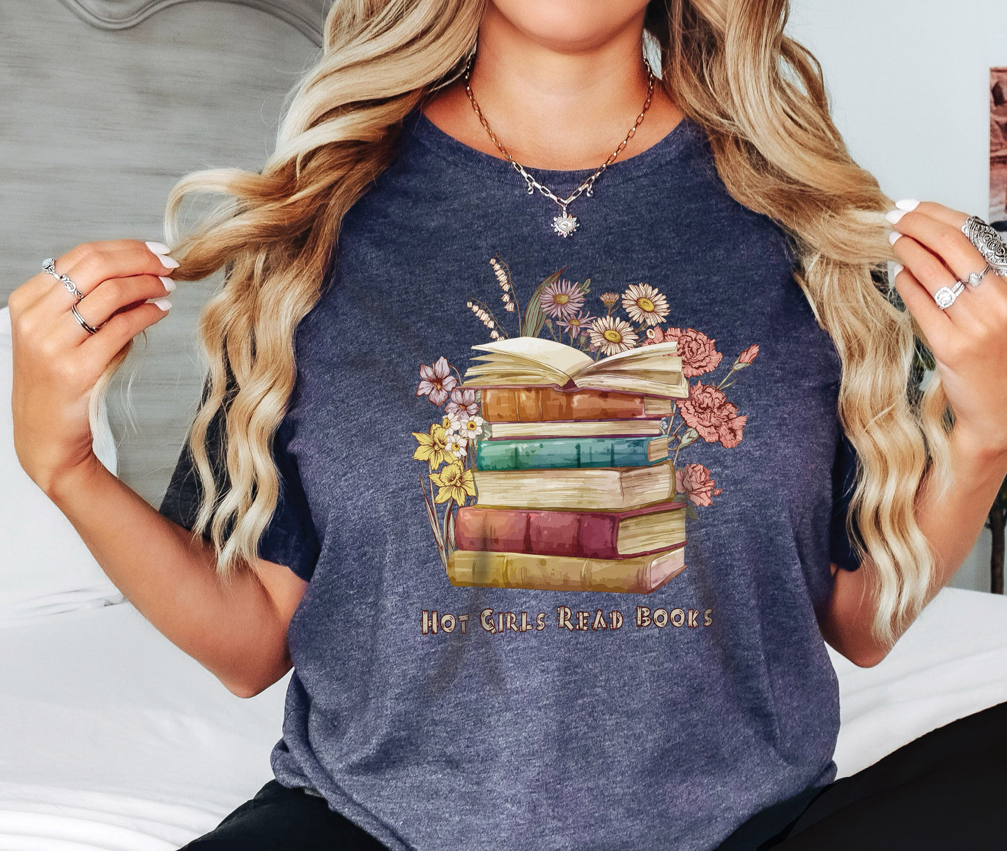 Hot Girls Read Books Tshirt, Bookish Shirt, Book Lover Gift, Book Hoodie, Reading Shirt, Girlfriend Gift, Love Reading, Book Lover Shirt