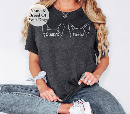 Custom Dog Mom Tshirt, Dog Dad, Personalized Gifts, Custom Tshirt, Dog Mom,Custom Dog Mom Shirt, Dog Dad, Personalized Dog, Custom Gifts