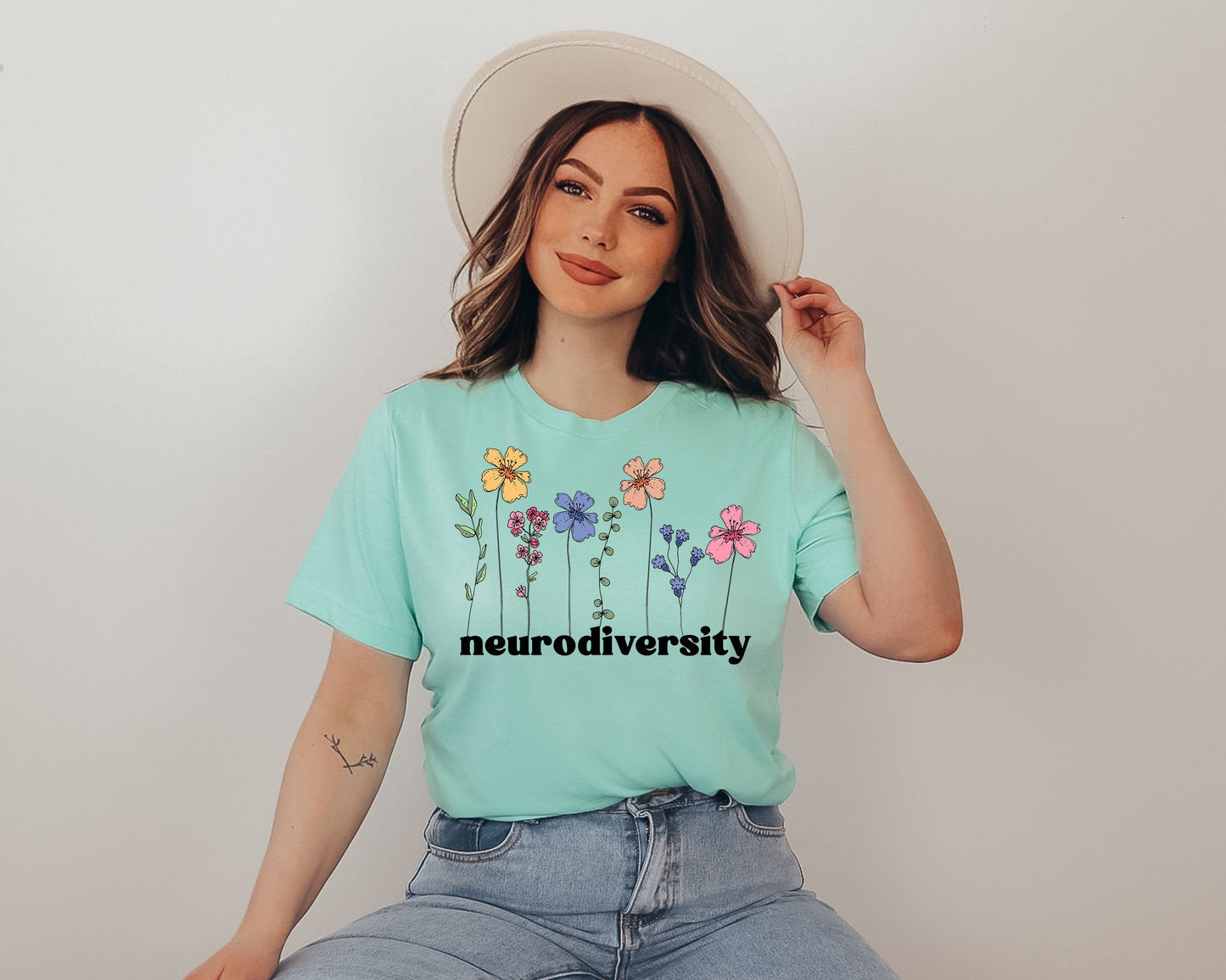 Neurodiversity Shirt, Flower Shirt, Autism Awareness Shirt, Autistic Pride Shirt, Autism Mom Shirt, Autism Shirt, Neurodiversity Tshirt