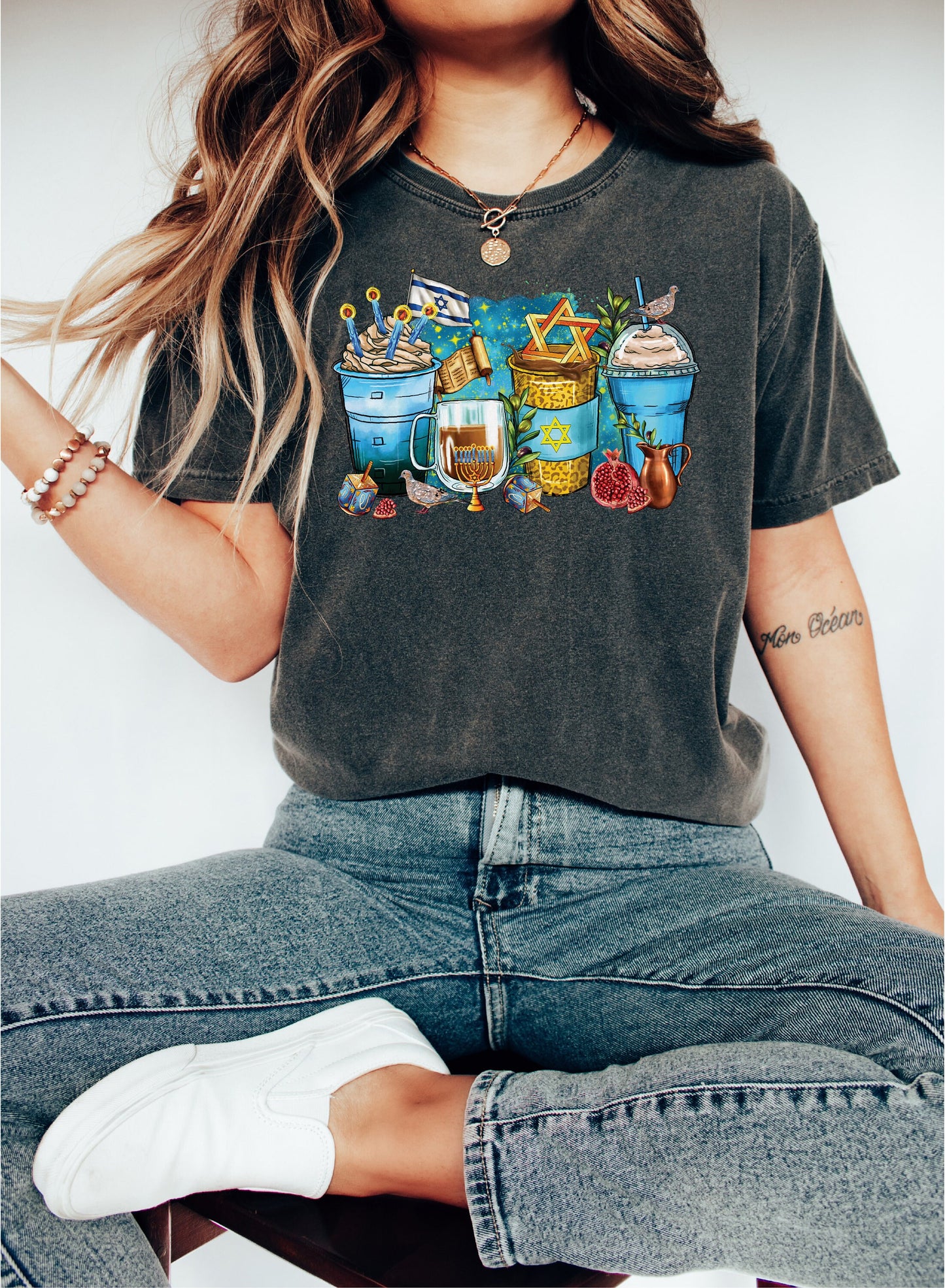 Hanukkah Coffee Shirt, Jewish Coffee Shirt, Gift for Jewish, Coffee Lover Shirt, Happy Hanukkah Shirt, Jewish Shirt, Hanukkah Family Shirt