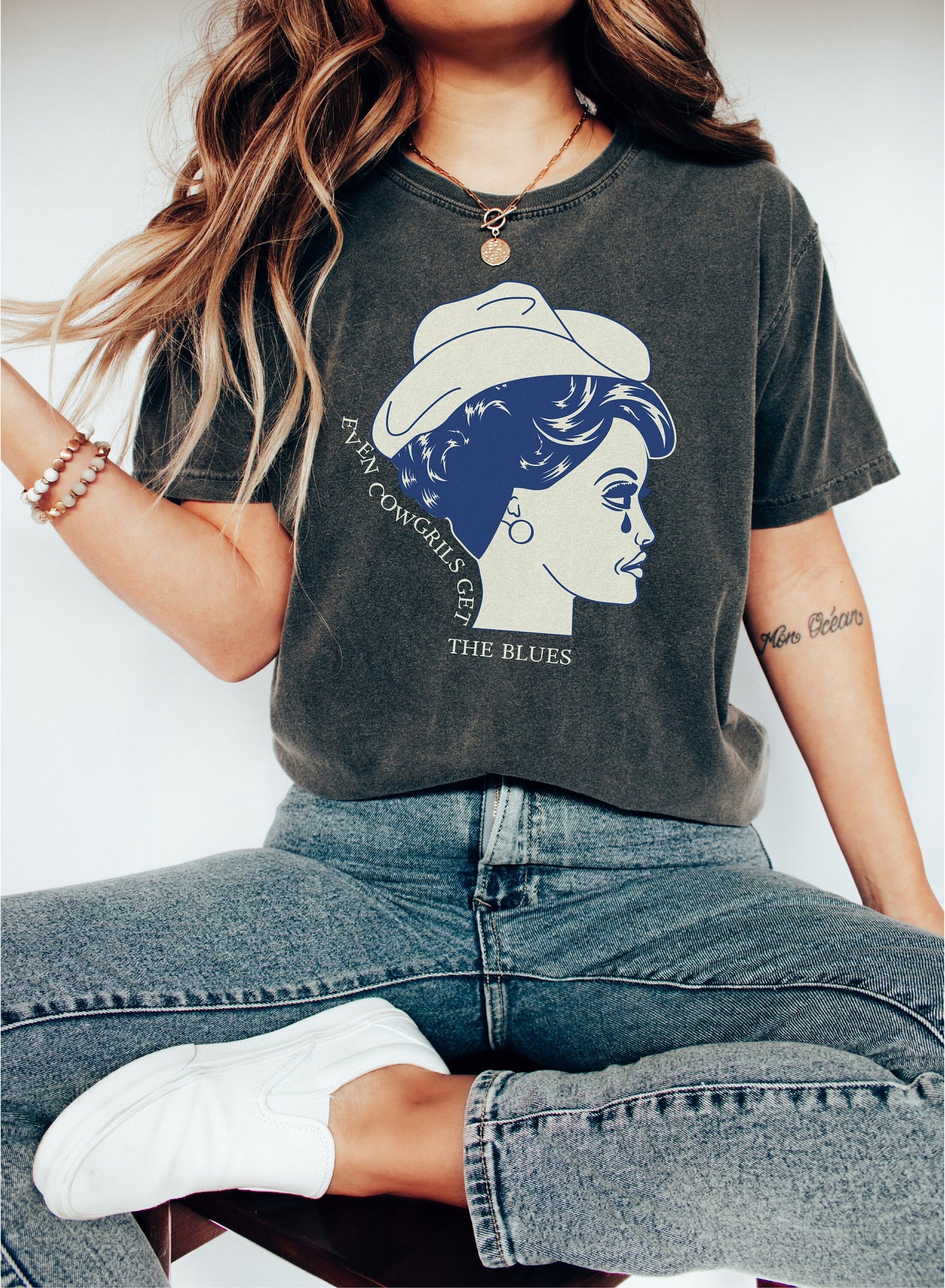 Even Cowgirls Get The Blues Tshirt, Cowgirl Shirt,  Cowgirl Shirt,  Western Shirt, Cowgirl Gift, Western Shirt,Cowgirl T shirt