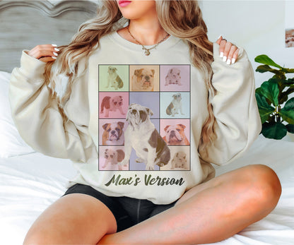 Custom Pet Portrait Sweat, Custom Dog Sweat, Custom Cat Portrait Sweat, Dog Photo Hoodie, Custom Dog Mom Sweat, Funny Dog, Taylors Version