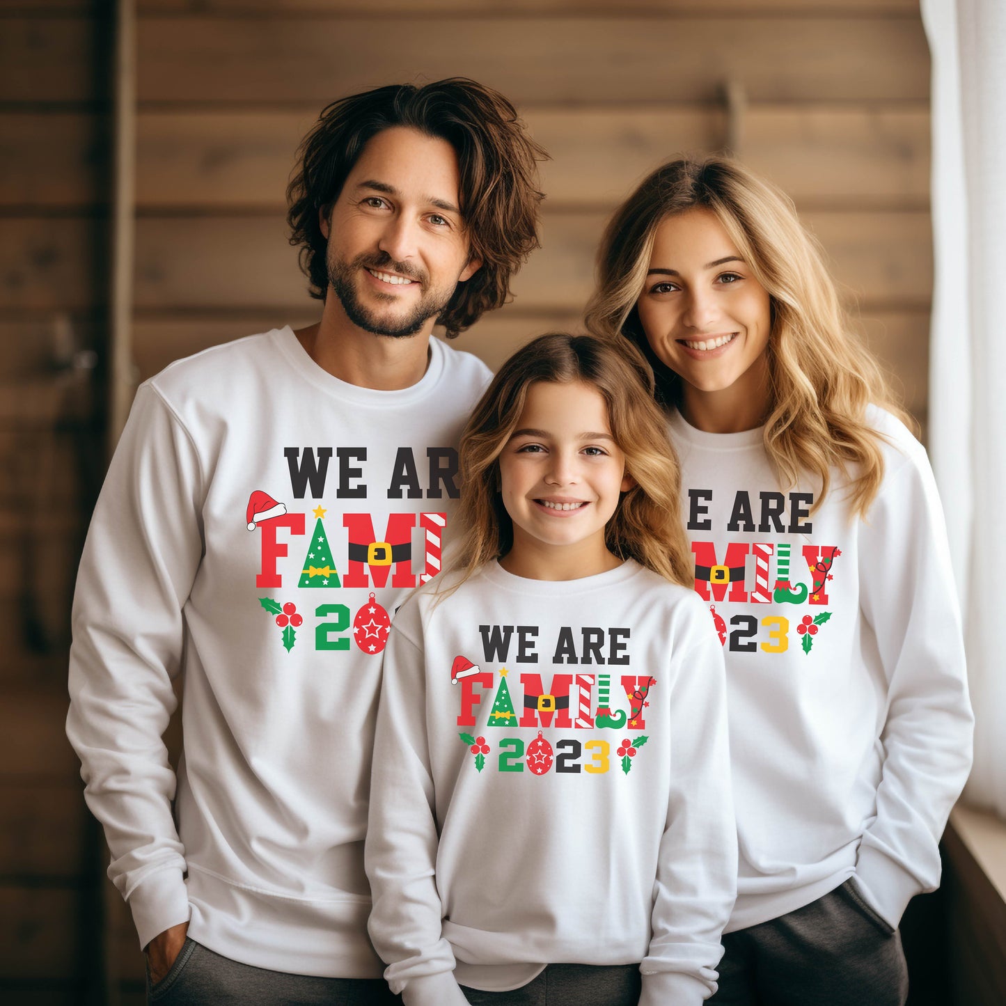 We are Family Sweatshirt, Christmas Gifts, Family Vacation Sweatshirt,Christmas Family Hoodie, Christmas Sweatshirt, Christmas Family Hoodie