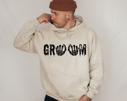 Gothic Bride Groom Engaged Sweatshirt, Till Death Hoodie, Engagement Gift, Halloween Sweatshirt, Bachelorette Sweatshirt, Halloween Gift