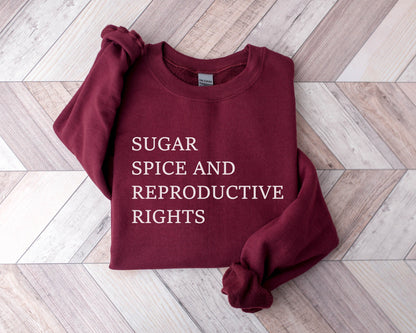 Pumpkin Spice and Reproductive Rights Sweatshirt, Social Justice Sweatshirt, Human Rights Sweatshirt, Feminist Sweatshirt, Feminist Hoodie