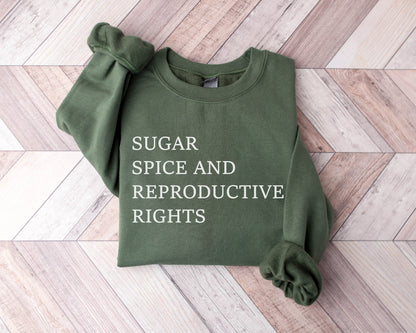 Pumpkin Spice and Reproductive Rights Sweatshirt, Social Justice Sweatshirt, Human Rights Sweatshirt, Feminist Sweatshirt, Feminist Hoodie