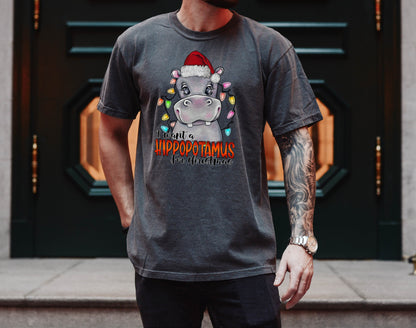 I Want a Hippopotamus Tshirt, Christmas Shirt, Christmas Hippo Shirt, Christmas Gifts, Hippo Shirt, Happy Christmas Tee, Christmas Gift