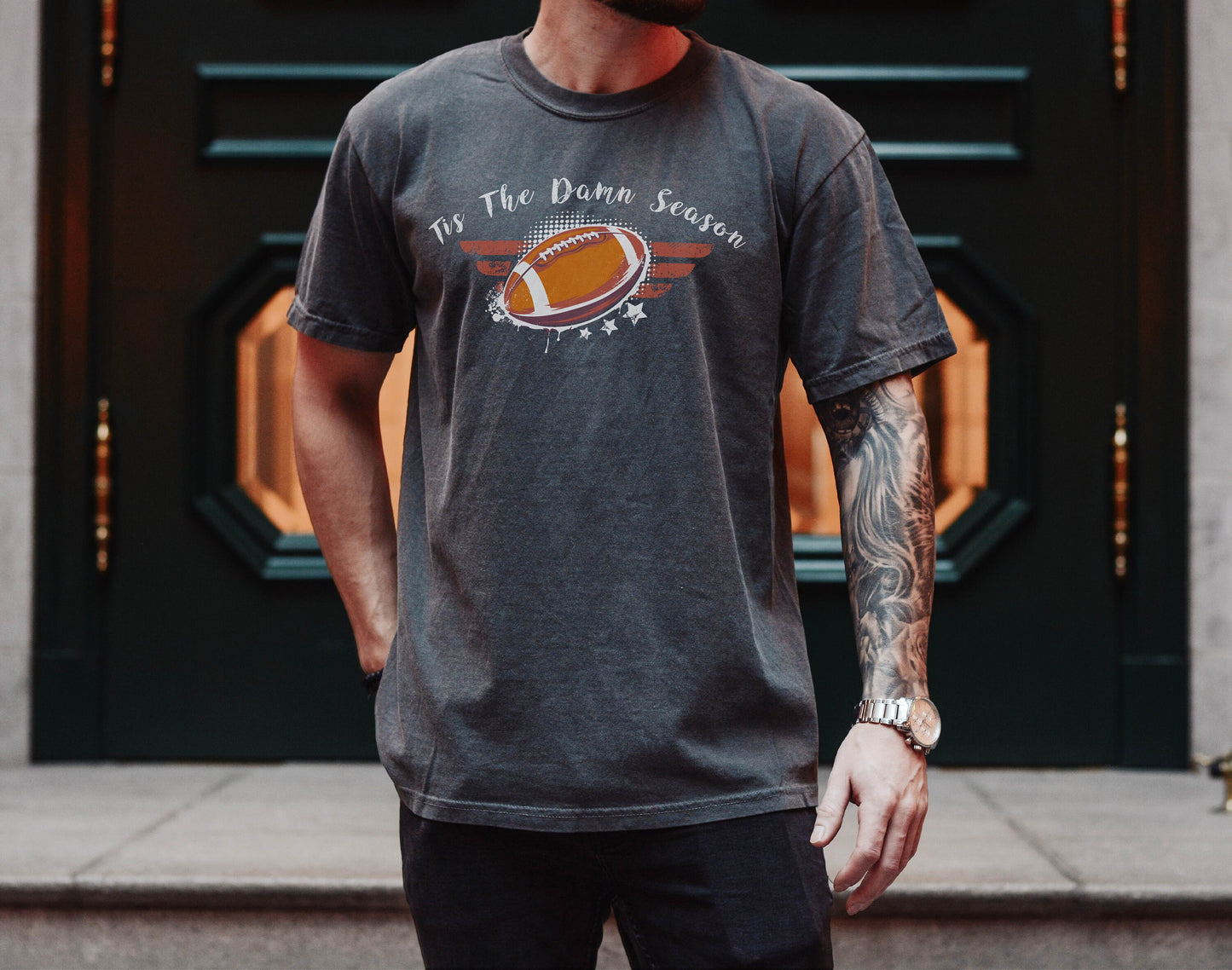 Tis the Damn Season Tshirt, Game Day Shirt, Football Season Shirt, American Football Shirt, College Football Team, Gift for Him,Gift for Her