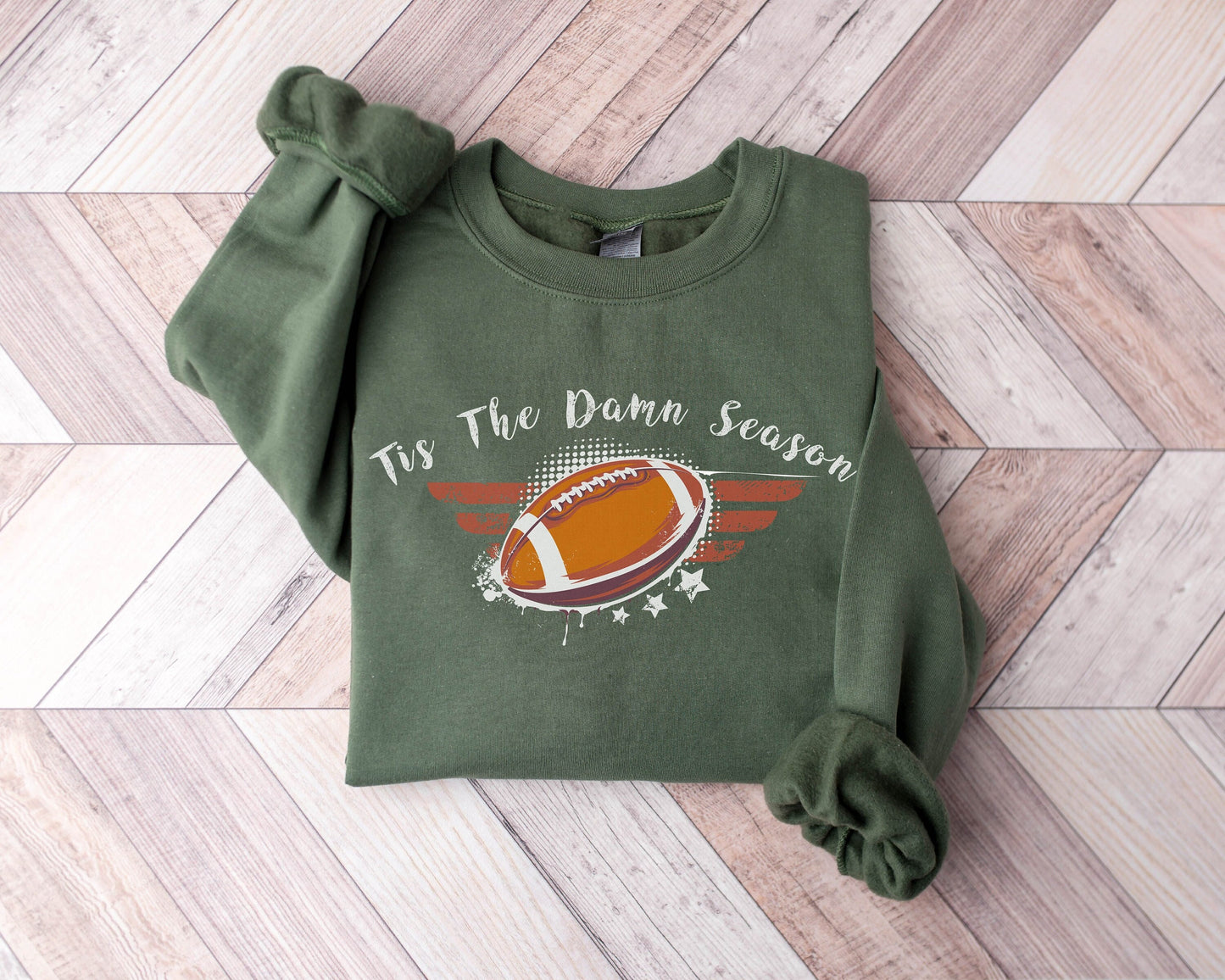 Tis the Damn Season Sweatshirt, Game Day Sweatshirt, Football Season Crewneck, American Football Hoodie, College Football Team, Gift for Him