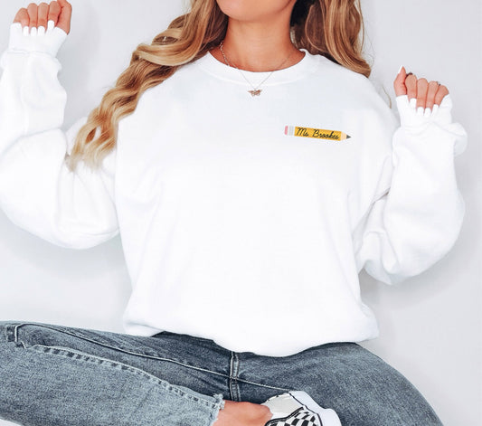 Custom Teacher Sweatshirt, Teacher Sweatshirt, Personalize Gifts, Teachers Day Gift, Custom Sweatshirt, Teacher Gift, Custom Mrs Hoodie