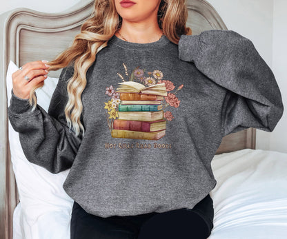 Hot Girls Read Books Sweatshirt, Reading Sweatshirt, Girlfriend Gift, Love Reading, Bookish Sweatshirt, Book Lover Gift, Book Hoodie