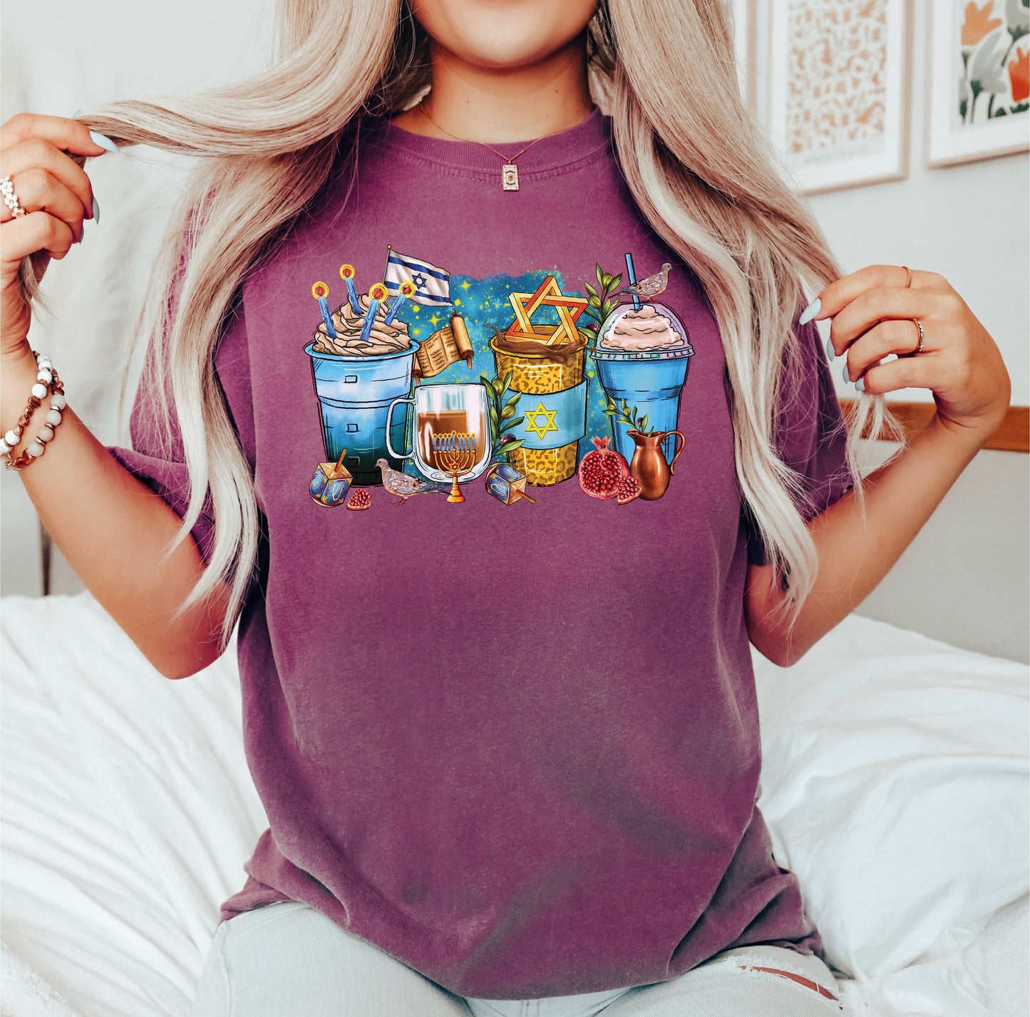 Hanukkah Coffee Shirt, Jewish Coffee Shirt, Gift for Jewish, Coffee Lover Shirt, Happy Hanukkah Shirt, Jewish Shirt, Hanukkah Family Shirt