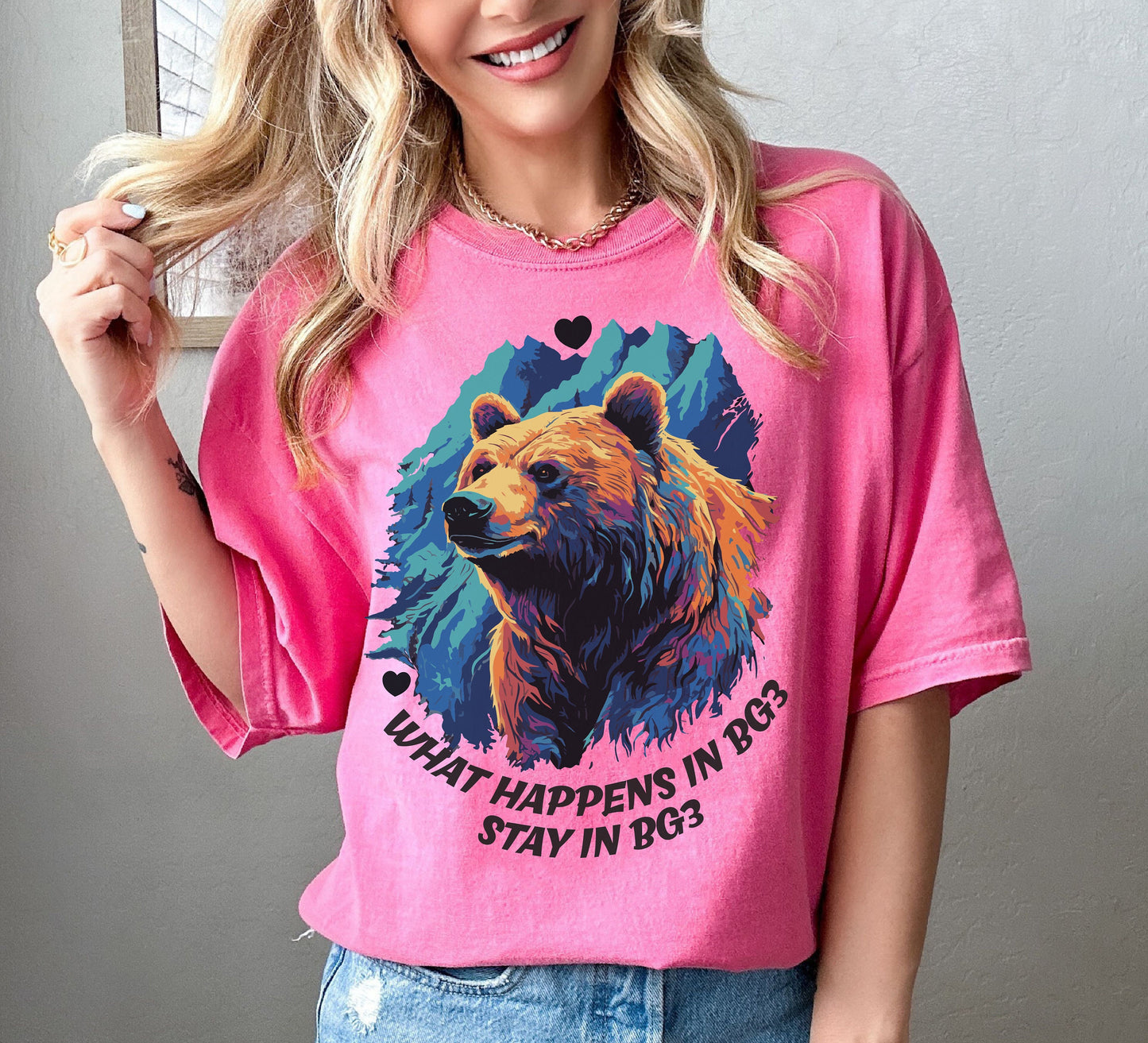 What Happens in BG3, Stay İn BG3, Bear Shirt, Mama Bear Shirt, Bear Gift, Funny Men Shirt, Funny Shirt, Gift For Men, Gift For Her