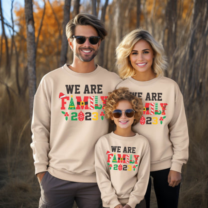 We are Family Sweatshirt, Christmas Gifts, Family Vacation Sweatshirt,Christmas Family Hoodie, Christmas Sweatshirt, Christmas Family Hoodie