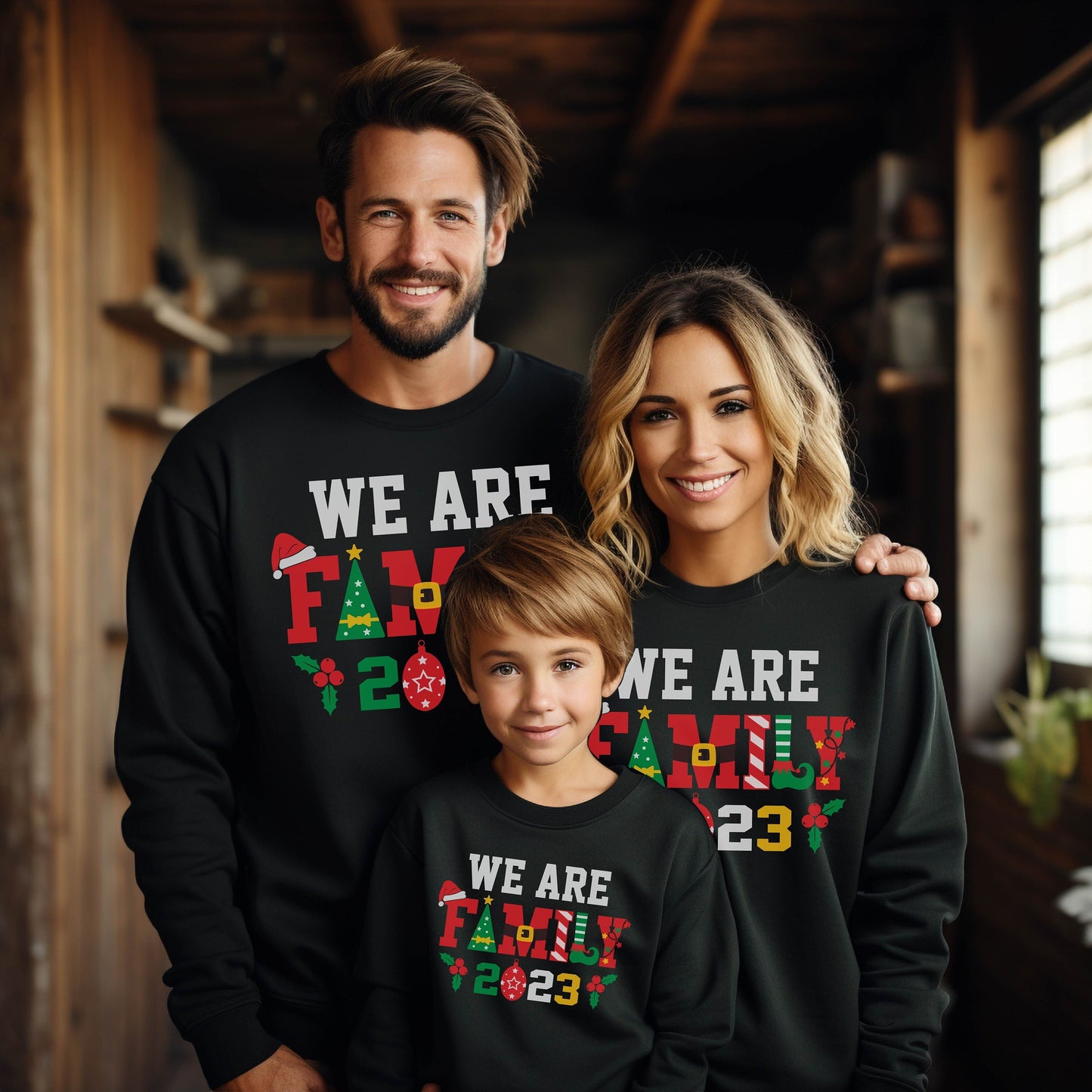 We are Family Sweatshirt, Christmas Gifts, Family Vacation Sweatshirt,Christmas Family Hoodie, Christmas Sweatshirt, Christmas Family Hoodie