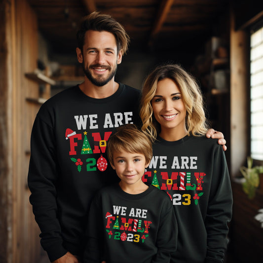 We are Family Sweatshirt, Christmas Gifts, Family Vacation Sweatshirt,Christmas Family Hoodie, Christmas Sweatshirt, Christmas Family Hoodie