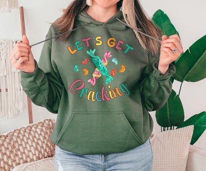 Let's Get Cracking Sweatshirt, Christmas Sweatshirt, Nutcracker Sweatshirt, Santa Sweatshirt, Christmas Gifts,  Christmas Hoodie