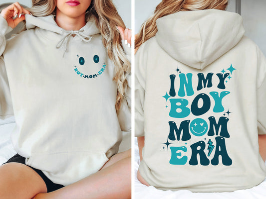 In My Boy Mom Era Sweatshirt, Boy Mom Hoodie,Mothers Day Gift, Mom Gifts, Christmas Gift,Mom Sweatshirt, Christmas Sweatshirt, Gift for Mom