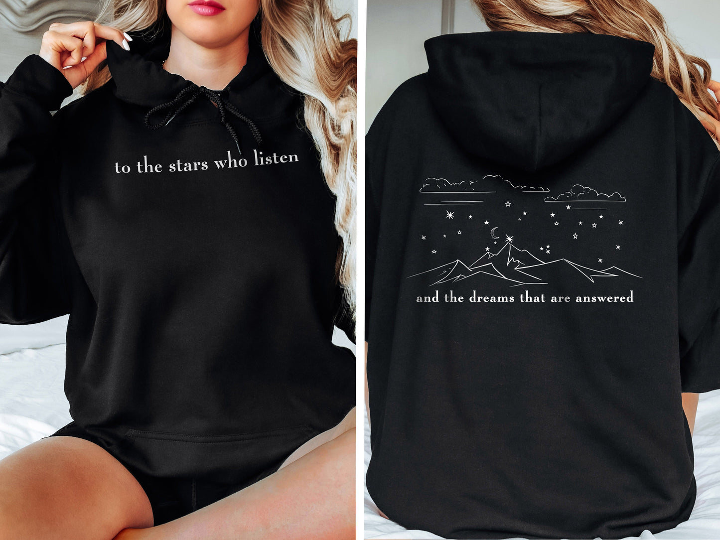 To the Stars Who Listen and the Dreams that are Answered Sweatshirt,Night Court Sweatshirt, SJM Merch Hoodie, Acotar Sweatshirt,Dream Hoodie