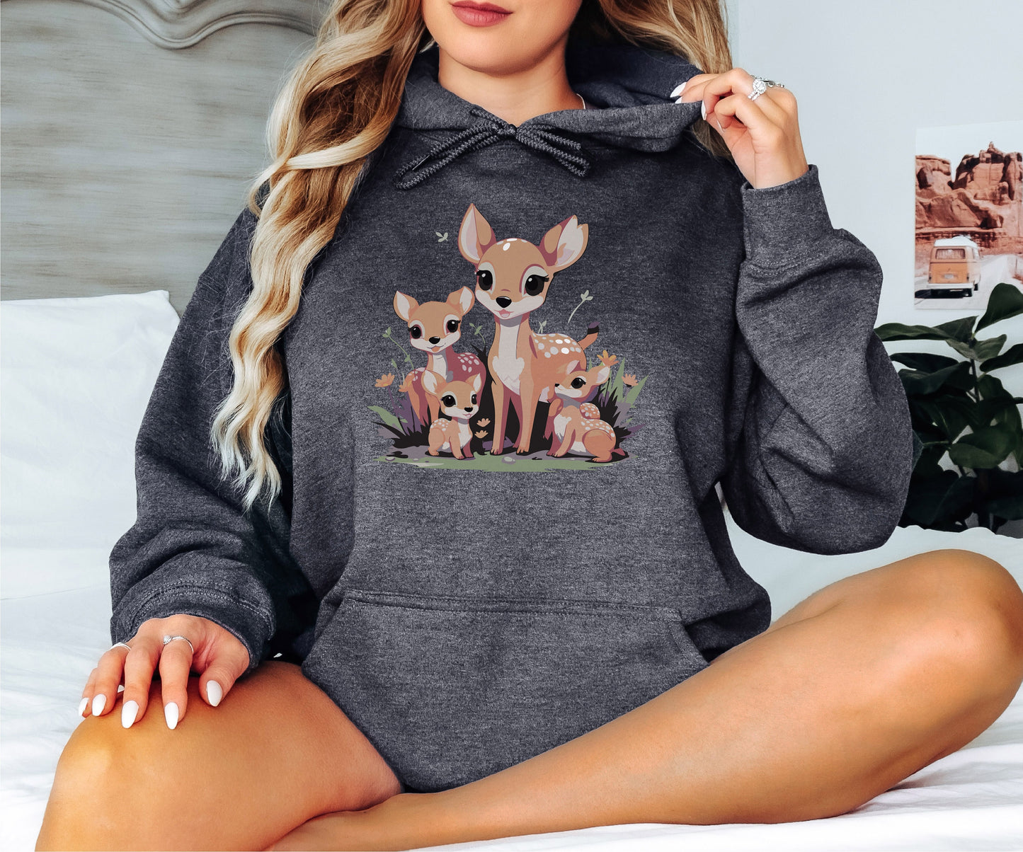 Gazelle Sweatshirt, Cute Gazelle Sweatshirt, Beautiful Gazelle Drawing Sweatshirt,Little Gazelle Sweatshirt, Animal Sweatshirt,Trendy Hoodie
