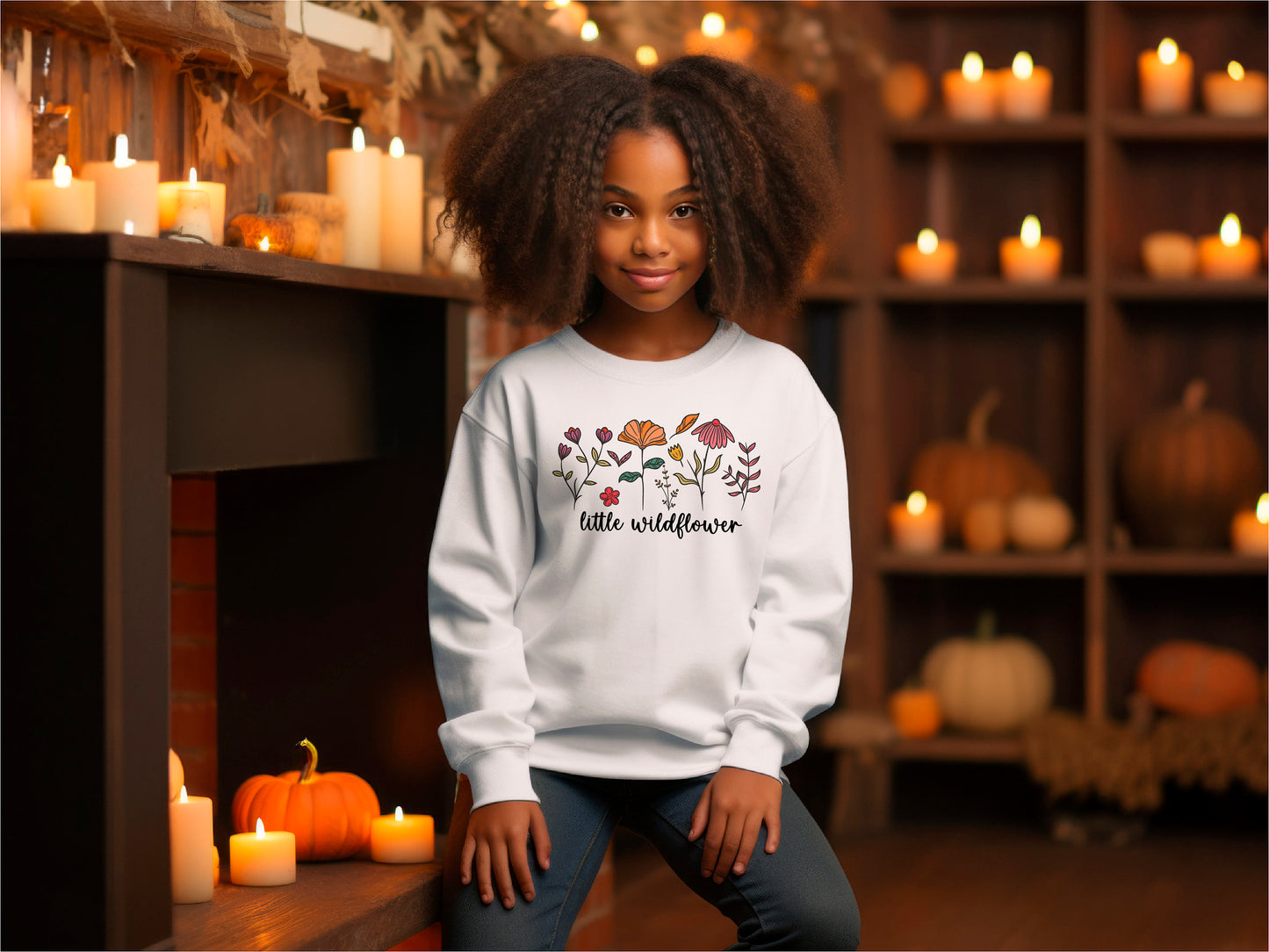 Little Wildflowers Sweatshirt, Flower Girl Gift, Flower Sweatshirt, Kids Sweatshirt, Boho Sweatshirt, Toddler Sweatshirt, Wildflowers Hoodie