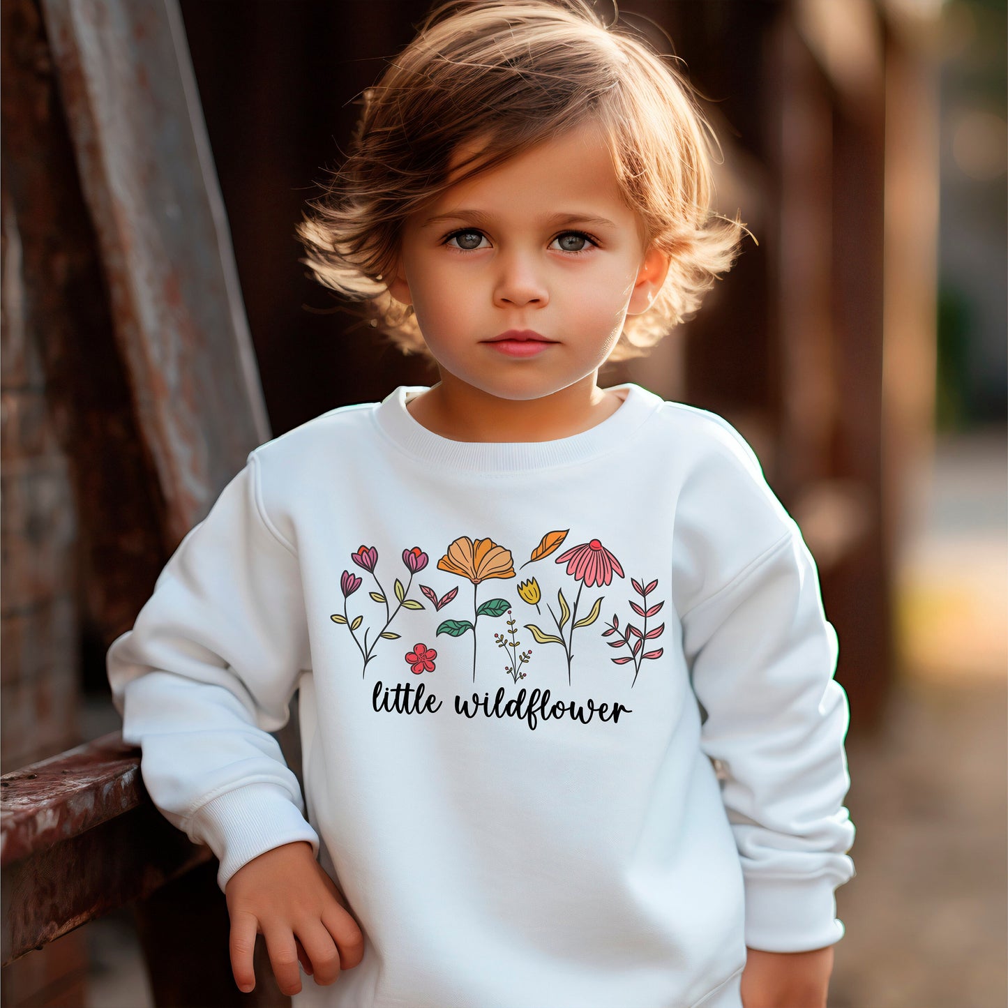 Little Wildflowers Sweatshirt, Flower Girl Gift, Flower Sweatshirt, Kids Sweatshirt, Boho Sweatshirt, Toddler Sweatshirt, Wildflowers Hoodie
