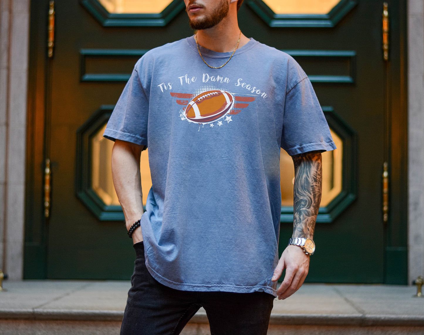 Tis the Damn Season Tshirt, Game Day Shirt, Football Season Shirt, American Football Shirt, College Football Team, Gift for Him,Gift for Her