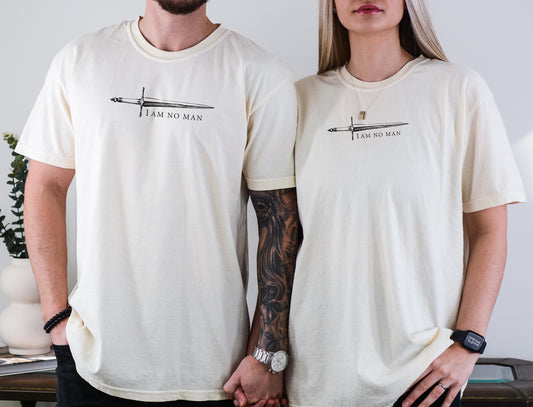 I am No Man Tshirt,Book Lover Shirt,Literature Shirt,Dark academia Shirt,Fantasy Reader Gift,Feminist Shirt,Book Lover Gift,Book Quote Shirt