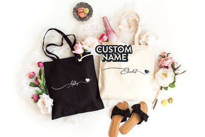 Custom Bridesmaid Tote Bags, Bride Tote Bag,Personalized Gifts, Bridesmaid Bags, Bridal Party Gifts, Custom Tote Bag, Bride Gift,Custom Gift