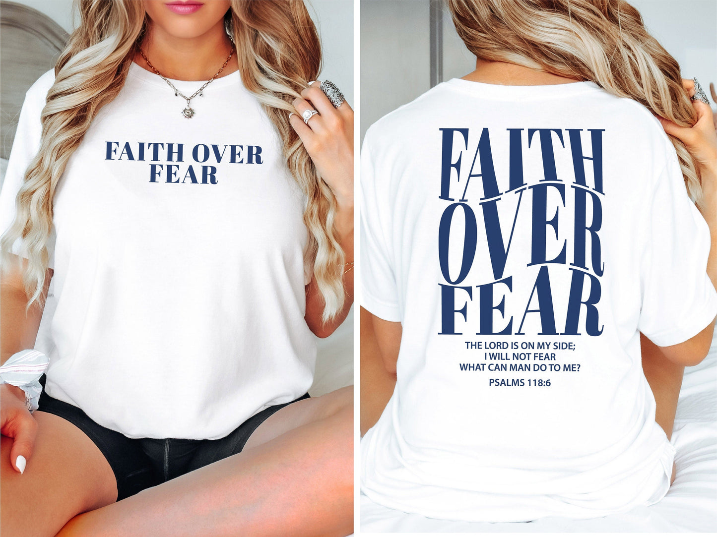 Faith Over Fear Tshirt ,Christian Shirt, Jesus Shirt, Christian Tshirt, Religion Shirt, Bible Verse Shirt, Jesus Lover Shirt, Christian Gift